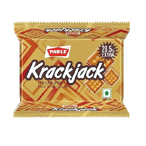 Parle Krack Jack Biscuit Sweet Salty Cracker 63 G 12Pcs Pack