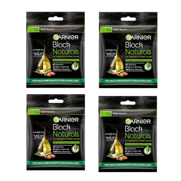 Garnier black naturals oil enriched ammonia free hair color brown black 20g