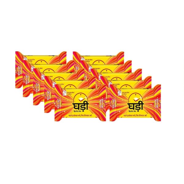 Ghadi Detergent Cake, 145g (Pack Of 10) - UNIQUE
