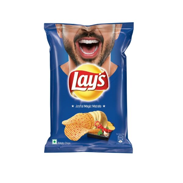 Lay's Potato Chips - India's Magic Masala Pouch 90g Pack - 12Pcs