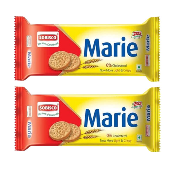 Sobisco Marie Biscuit Zero Cholestrol More Light & Cripsy 300Gm 12Pcs Pack