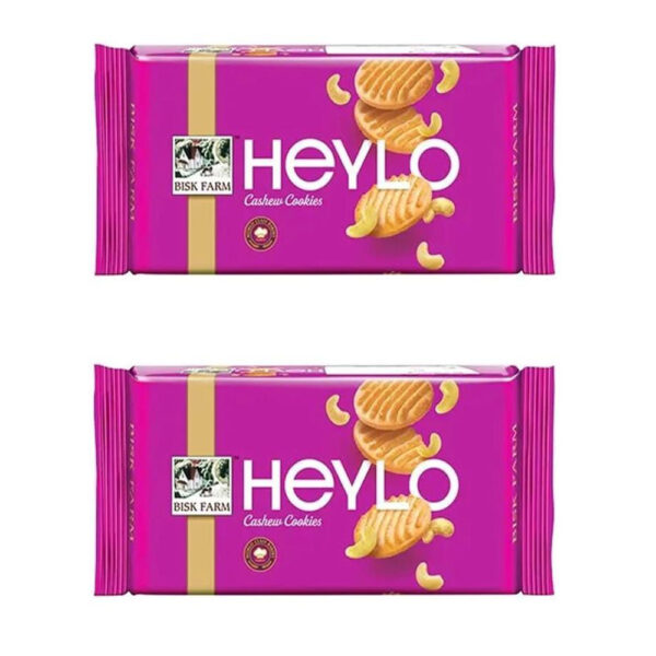 Bisk Firm Heylo Cashew Cookies 200G 12Pcs Pack
