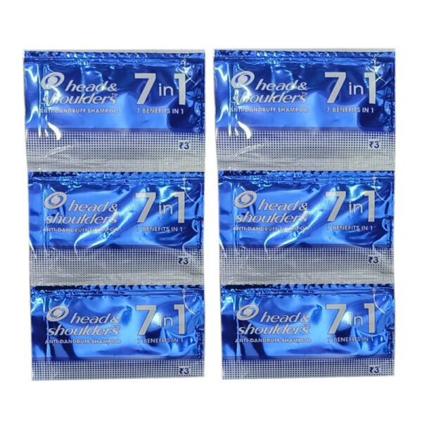 Head & shoulder 7 in 1 anti dandruff shampoo 3/-  - Sachet Pack -  64 Pcs