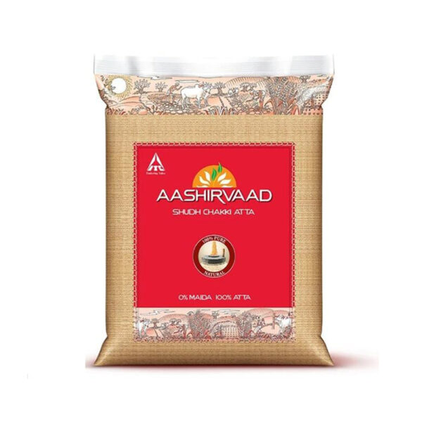 Ashirwaad Chakki Fresh Atta 1 Kg Pack - 15 Kg