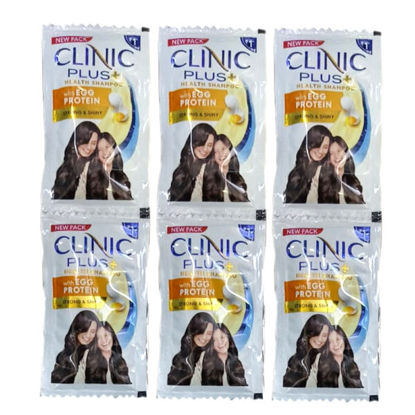 Clinic plus healthy shampoo with egg protien 1/-  - Sachet Pack -  448 Pcs