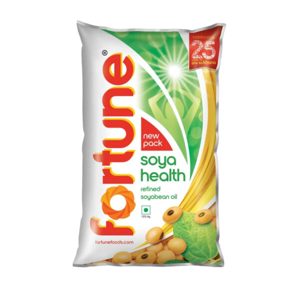 Fortune Soyabean Oil 1 Ltr Pouch Carton