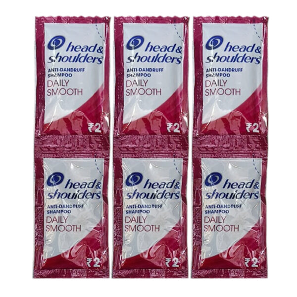 Head n shoulder anti dandruff shampoo daily smooth 2/-  - Sachet Pack -  16 Pcs