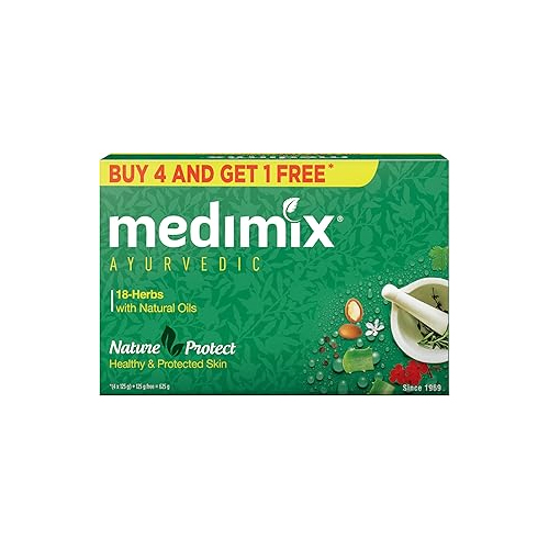 Medimix Ayurvedic 18 Herbs With Natural Oils 125G (Pack of 4) - 6 Pcs