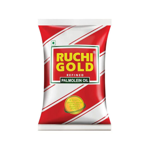 Ruchi Gold Palmolien Oil 1ltr Pouch - 10 Pcs - Carton