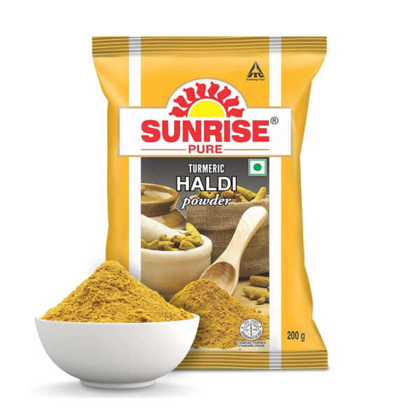 Sunrise Haldi Powder 5/- Pouch Pack 60Pcs - 2 Hanger