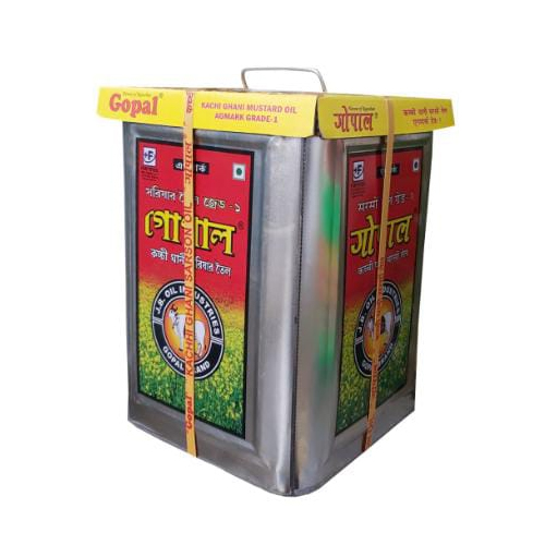 Gopal Mustard Oil 15kg Tin