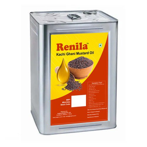 Renila Kacchi Ghani Mustard Oil 15kg Tin